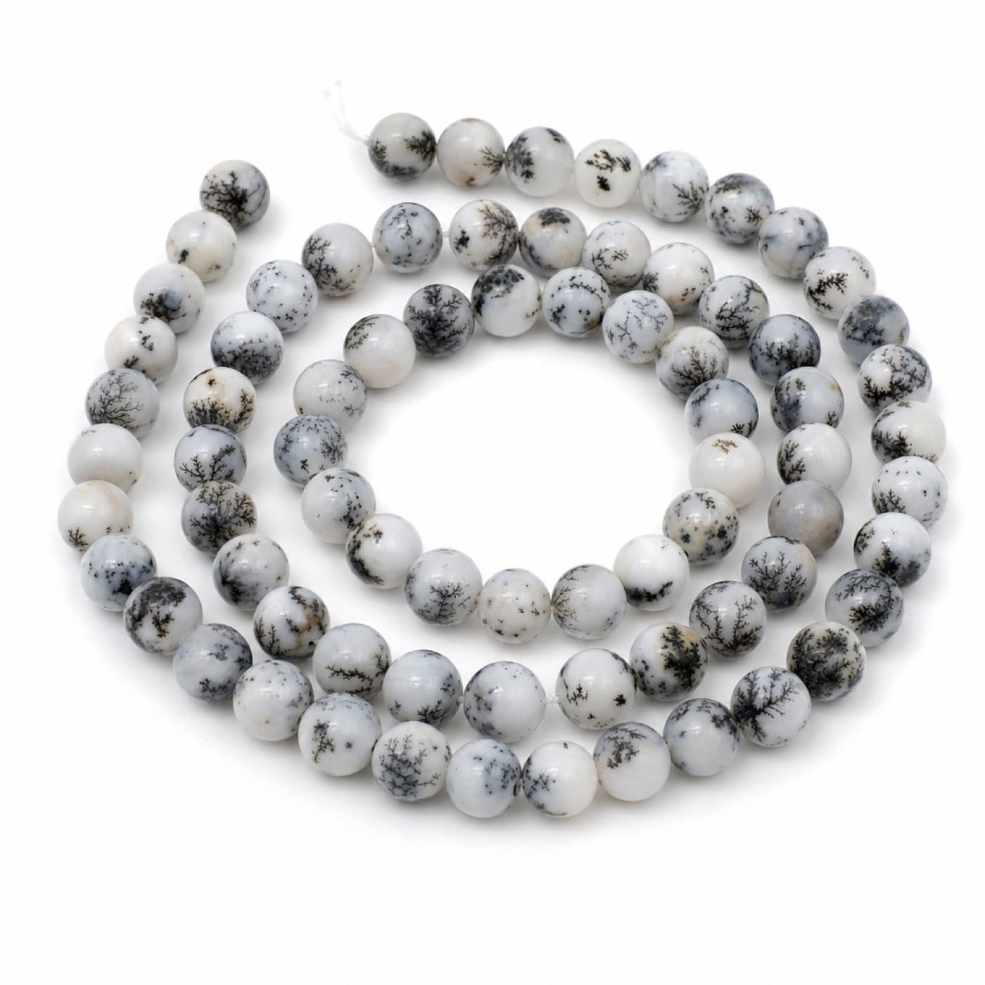 Dendrite opal beads